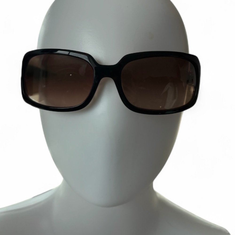 Coach Y2K Sunglasses – Brown Rectangular Frame with Logo Sides - Picture 6 of 7